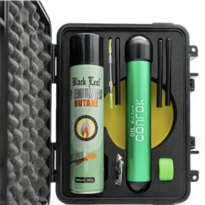 Black Leaf - Conrok | Extraktionskit für Kräuterextrakte ✓ Mit Butangas, Dabbing-Tool & Koffer ➤ Jetzt kaufen & sauber extrahieren!