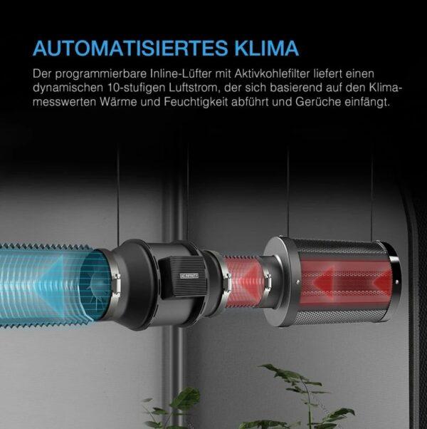 AC Infinity Growbox Komplettset  Advance Grow Zelt-System 60x60x180 1 Pflanzen-Set – Bild 6