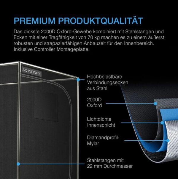 AC Infinity Growbox Komplettset  Advance Grow Zelt-System 60x60x180 1 Pflanzen-Set – Bild 9